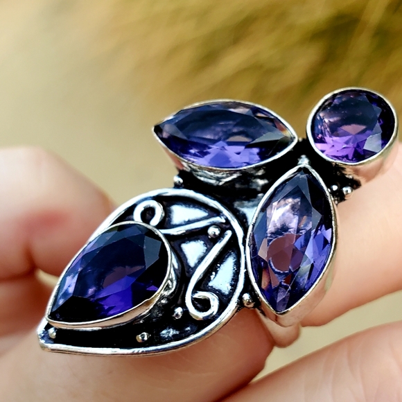 New Amethyst 925 Silver Ring. - Picture 9 of 15